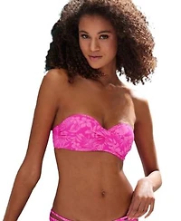 Lascana Womens Tropical Twist Bandeau Bikini Swimsuit Top Bra Sizing