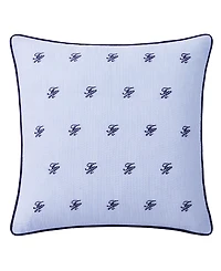 Tommy Hilfiger Riviera Monogram Square Decorative Pillow, 20" x 20"