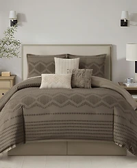 Stratford Park Waverly Geometric 7-Pc. Comforter Set, Queen