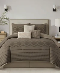 Stratford Park Waverly Geometric 7 Pc. Comforter Sets