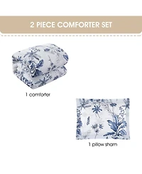 Stratford Park Hender Floral 3-Pc. Comforter Set