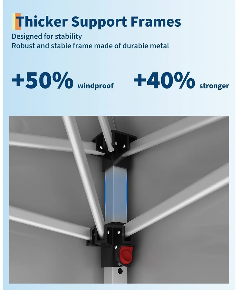 Gaomon 10x20 Ft Pop Up Canopy with 6 Sidewalls, Outdoor Instant Tent with Wheeled Carry Bag, Beach Tent with One Push Setup, Portable Gazebo Shelter