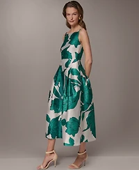 Donna Karan New York Women's Fit & Flare Midi Dress