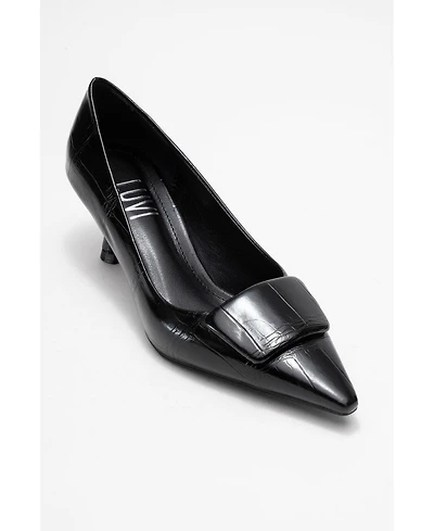 Prologue Shoes Women's Marcia Buckle Pointed Toe Pump