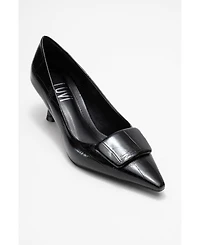 Prologue Shoes Women's Marcia Buckle Pointed Toe Pump