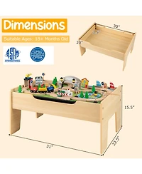 Mecale 78-Piece Activity Railway Playset for Kids, Ages 18 Months