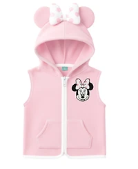 Disney Baby Girls' Minnie Print Vest, Bodysuit, and Skirt, 3-Piece Set
