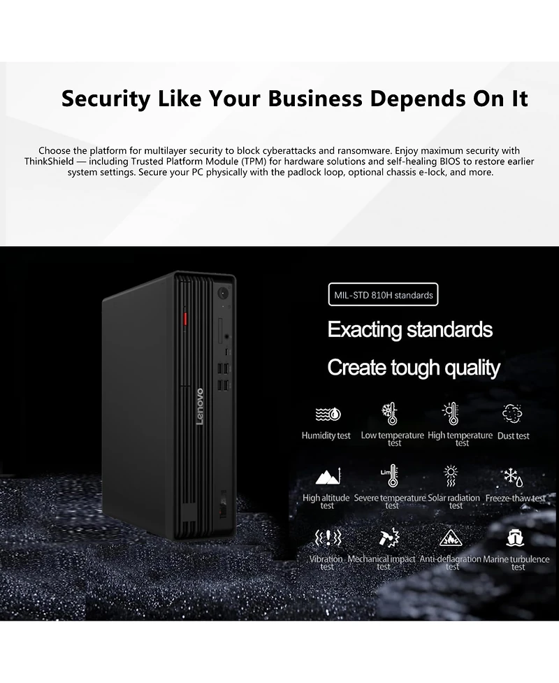 Lenovo ThinkCentre M70s Sff Desktop Intel Core Ultra 7 16GB Ram Intel Graphics 512GB Ssd Storage Windows 11 Pro