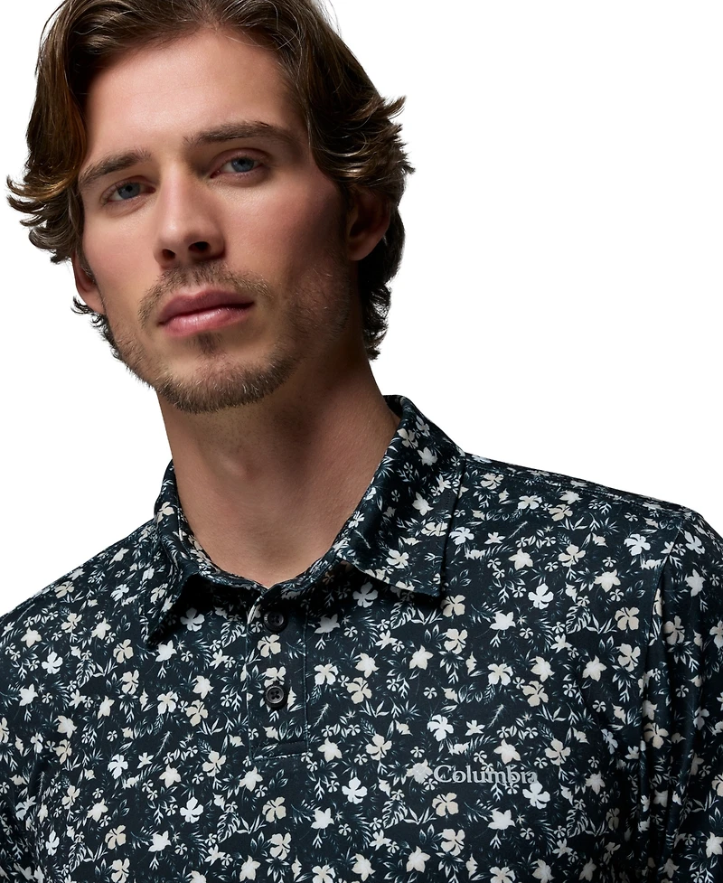 Columbia Men's Parsons Printed Short-Sleeve Polo Shirt