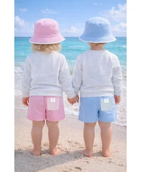 Bits & Bows Girls Little/Big Coastal Crest Bucket Hat
