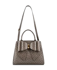 Like Dreams Elodie Embossed Bow Top Handle Medium Satchel Bag