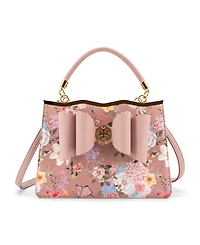Like Dreams Amelie Floral Bow Small Satchel Bag