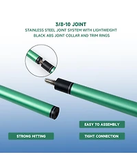 Gse Games & Sports Expert 58" 2-Piece Matte Fiberglass Graphite Composite Billiard Pool Cue Stick for Men/Women