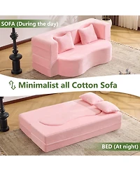 Streamdale Furniture 71" Folding Sofa Bed, Chenille Futon, Convertible