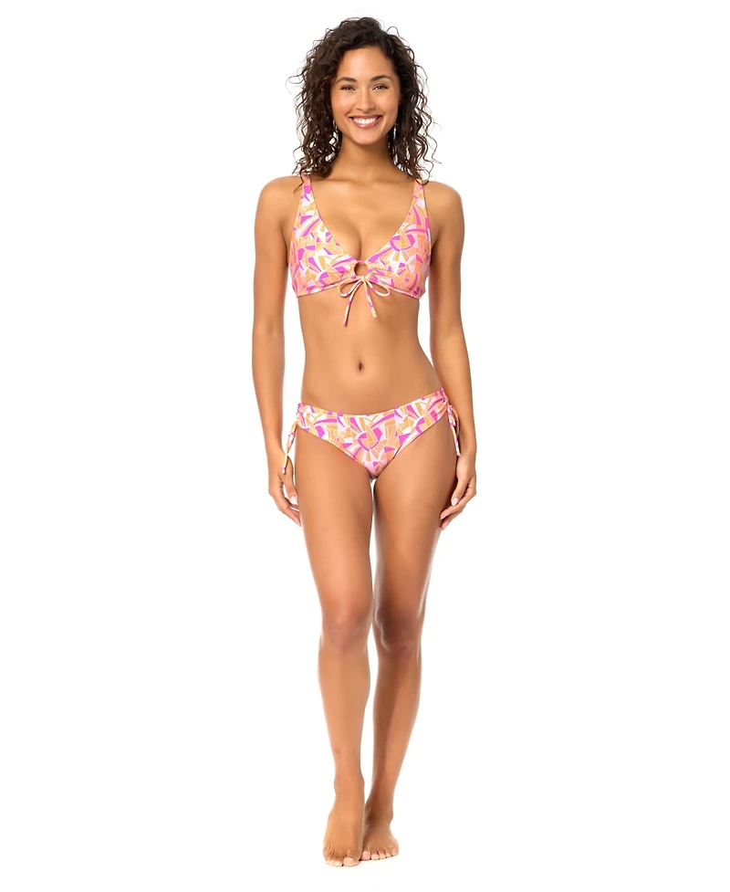 Raisins Women's West-Side V-Neck Swim Bikini Top