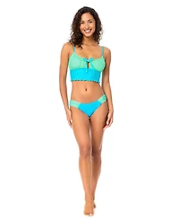 Raisins Women's Sunday Ruched-Waist Swim Bottoms