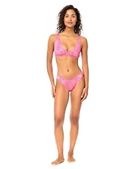 Raisins Womens Pisces Printed Tie Back Swim Bikini Top Oahu Regular Waistband Swim Bottoms