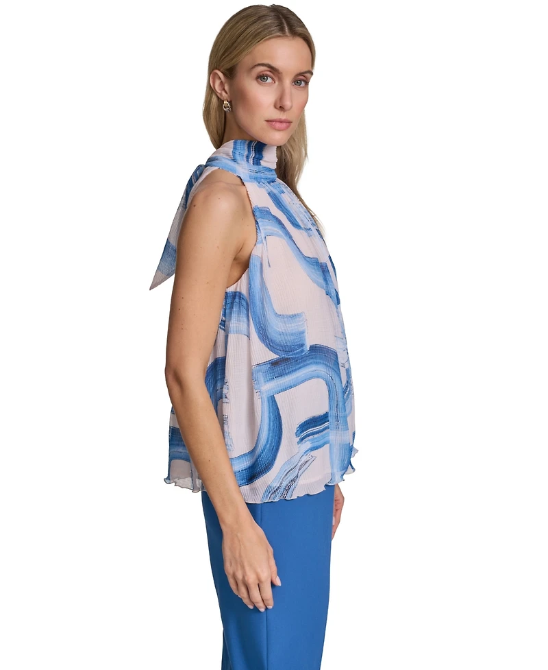 Calvin Klein Women's Sleeveless Pleated Top
