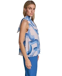 Calvin Klein Women's Sleeveless Pleated Top