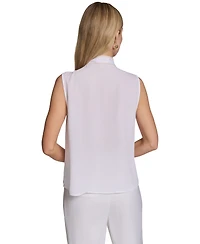Calvin Klein Women's Sleeveless Pleated Top