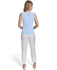 Calvin Klein Women's Pleated Crew Neck Cami Top