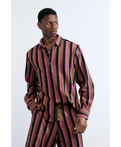 Desigual Men's Two-tone striped shirt