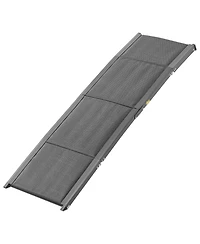 Aostirmotor 63" Extra-Long Folding Dog Ramp for Cars – Non-Slip Surface Supports up to 250 lbs, Portable Pet Ramp for SUVs & Trucks
