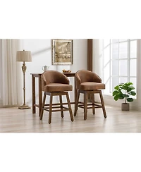 Streamdale Furniture Rotating Bar Chair, Counter Height with Backrest & Footrest