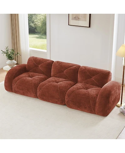 Streamdale Furniture Streamdale Boneless Tufted Velvet Modular Sectional Sofa