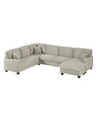 Streamdale Furniture Streamdale U-shaped Sectional Sofa with Ottoman & Storage