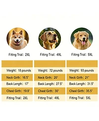 Aronkl Adjustable Waterproof Dog Raincoat with Reflective Edges for Medium Large Dogs