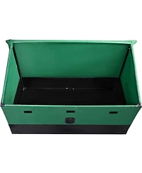 Mecale 100 Gallon Outdoor Storage Deck Box with Galvanized Frame