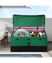 Mecale 100 Gallon Outdoor Storage Deck Box with Galvanized Frame