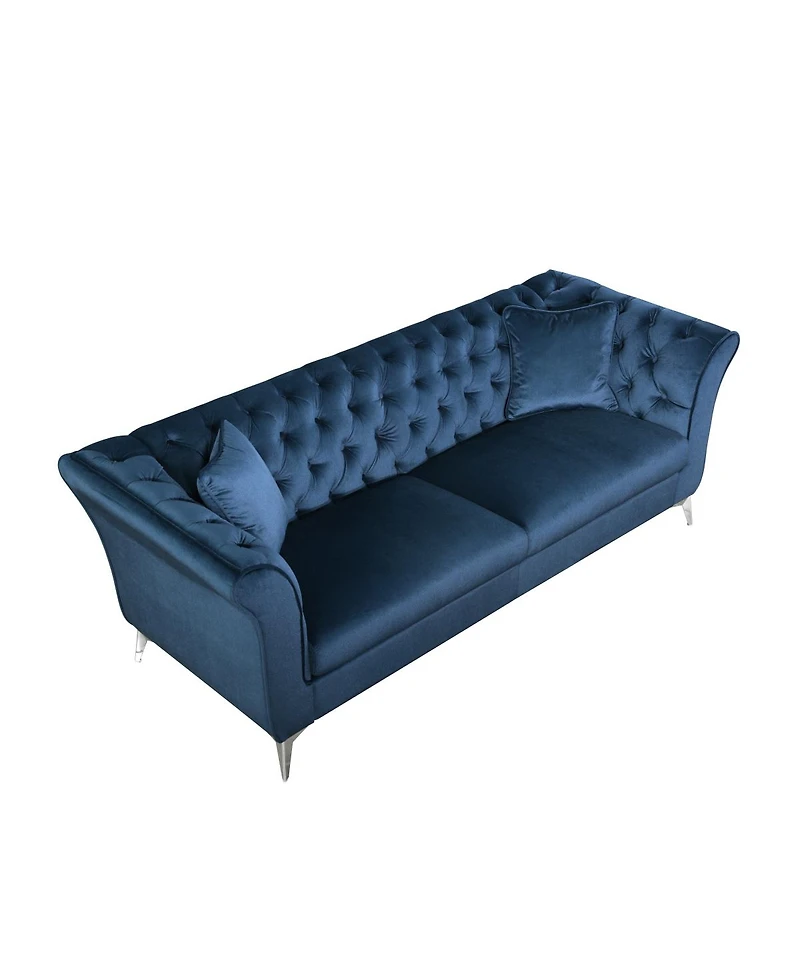 Streamdale Furniture Chesterfield & Stanford Sofas: Tufted, Scroll Arm/Back