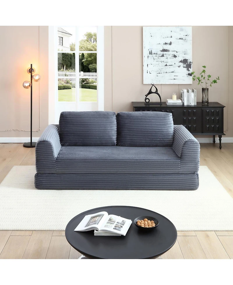 Streamdale Furniture 2-in-1 Folding Convertible Sofa Bed