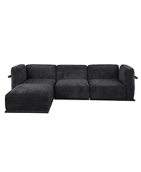 Streamdale Furniture Fashionable modular chenille sofa with iron and wood frame