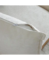 Streamdale Furniture Chenille Sofa Bed, Cozy Lounge Chair with Ottoman 1-Seat