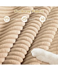 Streamdale Furniture Streamdale 92" Oversized Cloud Modular L-Shape Sectional Couch with Ottoman