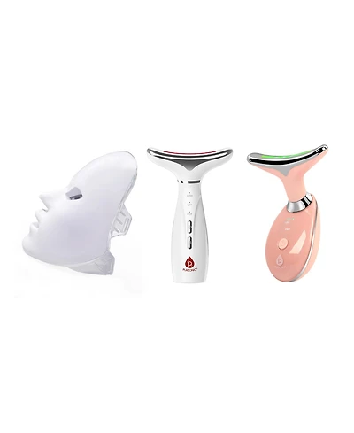 Pursonic The Ultimate Glow Set: 2 7-in-1 Therapy Devices & Led Face Mask