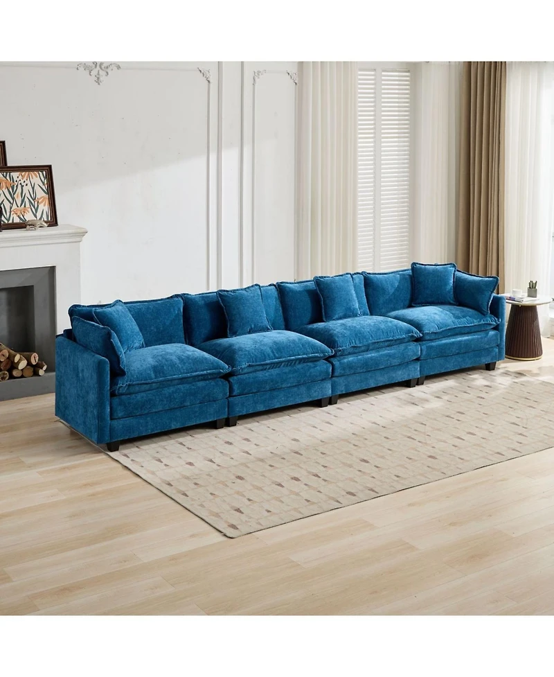 Streamdale Furniture Cloud Couch: Flexible, Modular Chenille Sofa for Ultimate Comfort