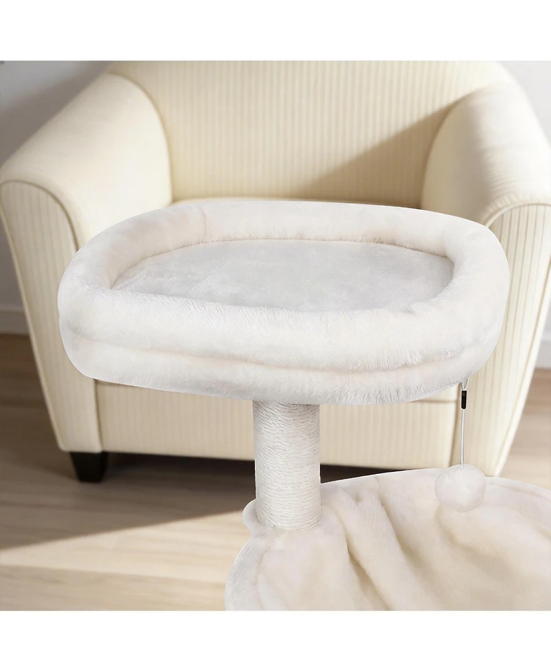 Aronkl Cat Tree With Condo Big Hammock Hanging Ball Scratch Posts Removable Washable