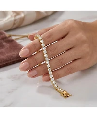 Rachel Glauber Cubic Zirconia 4MM Magnetic Lock Tennis Bracelet