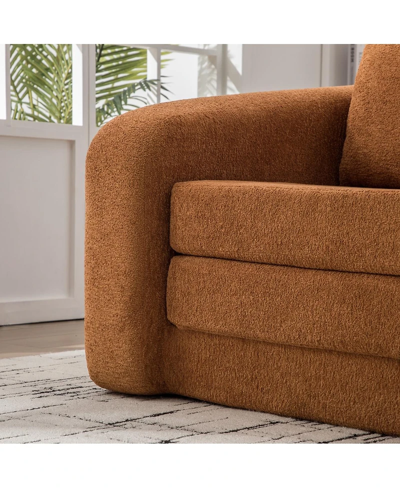 Streamdale Furniture 71" 2-in-1 Pull Out Foldable Loveseat Sofa Bed with Pillows