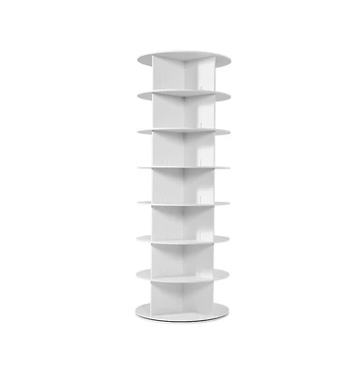 Slickblue 7-Tier Rotating Shoe Rack 360° Spinning Carousel