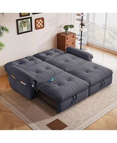 Streamdale Furniture convertible sofa bed, 2-in-1 cloud-like fabric, suitable for living rooms & bedrooms