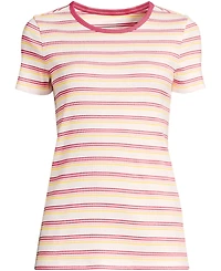Lands' End Plus Micro Rib T-Shirt