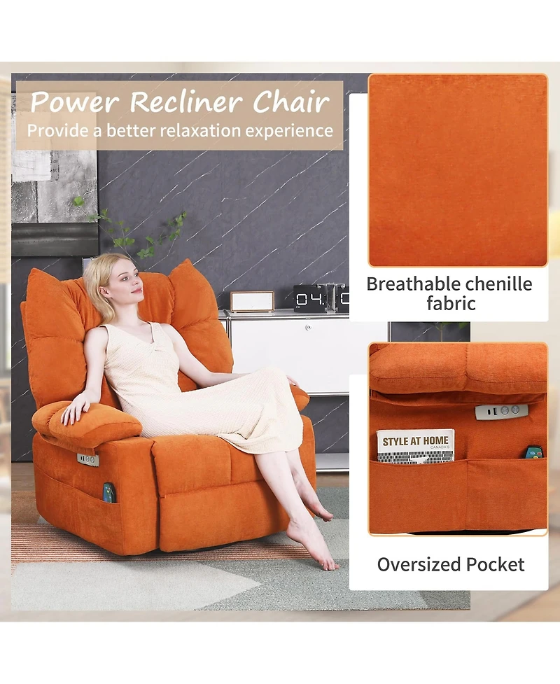 Dyhome Dining Chairs Set of 2, Kitchen Room Chairs, Mid Century Modern Upholstered Boucle