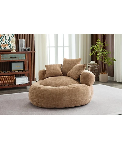Streamdale Furniture Streamdale Foam Bean Bag Chair w/ Soft Chenille Cover