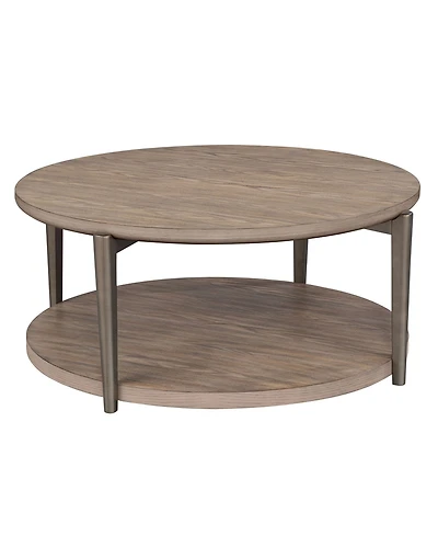 Tayen 43.3" Round Bottom Shelf Coffee Table