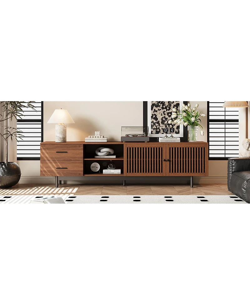 Streamdale Furniture Modern Tv Stand for TVs up to 85" with Drawers & Cable Management